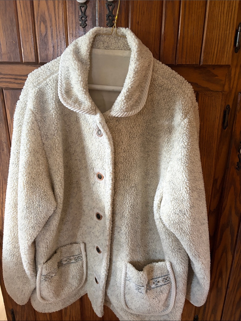 Haband Teddy Jacket Coat Women’s Large